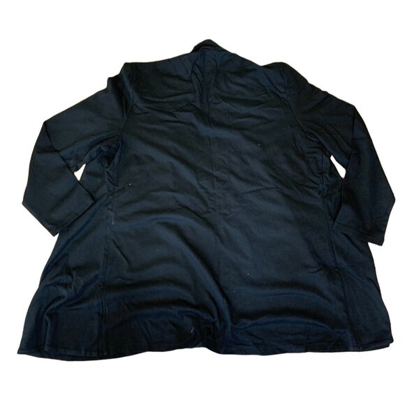 Charter Club Black Open Front Coat Womens Size L - Picture 3 of 6